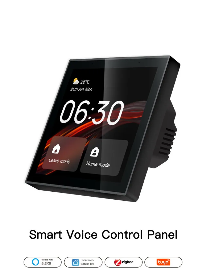 Smart Home Voice Control - Tuya Smart Home 4-Inch Full-Screen Zigbee