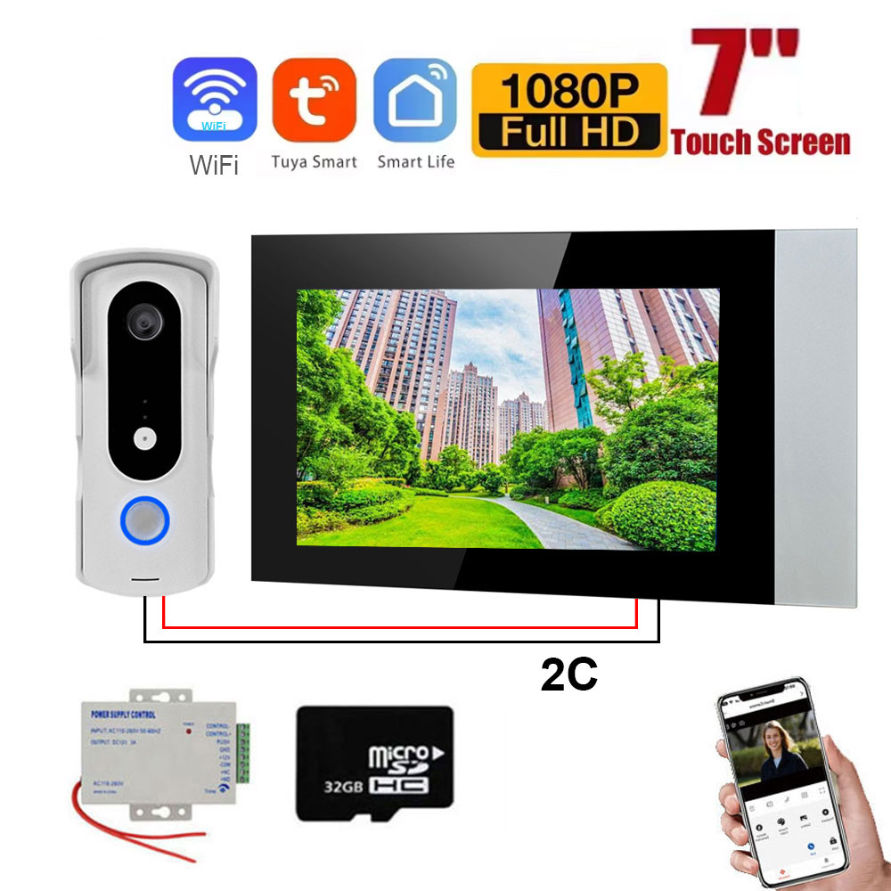 Smart Home Video Doorphone Ezviz - 2 Wire Smart Home Tuya Wifi