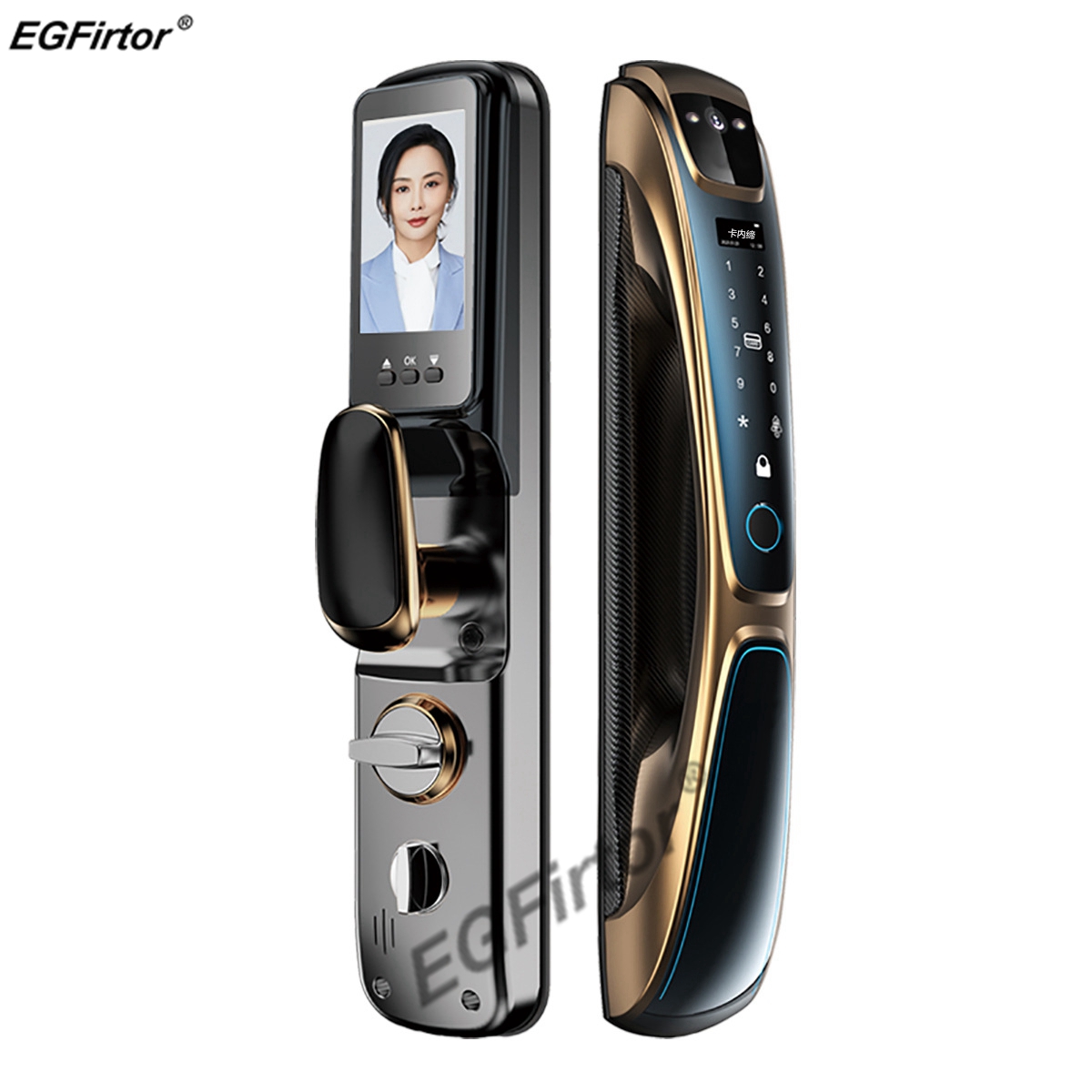 Smart Home Lock - EGFirtor Cat Eye Fingerprint Wifi Smart