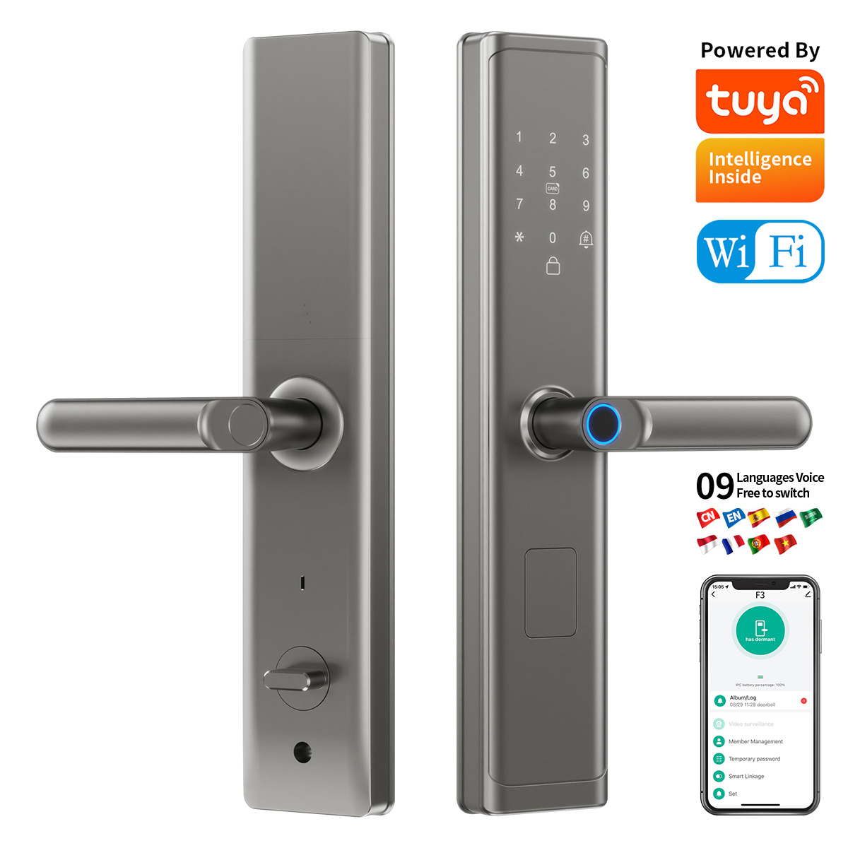 Smart Home Lock - Tuya Wifi TTlock App Fingerprint Smart