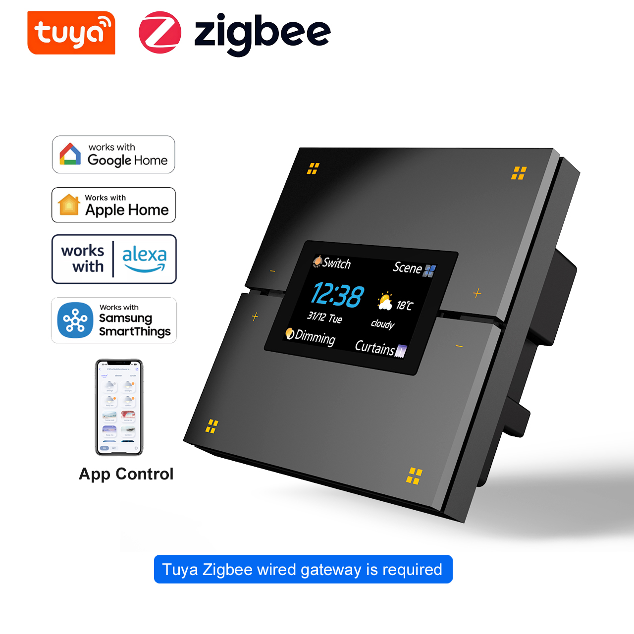 Smart Home Voice Control - M9 Pro 8-Button UK Tuya Smart