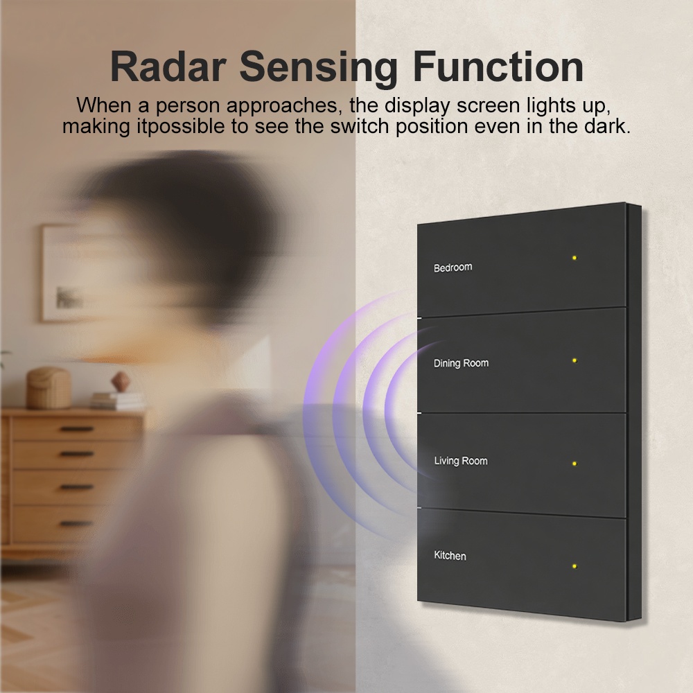 Manhot DIY Name Switch Zigbee  - Smart Home Voice Control recension och pris