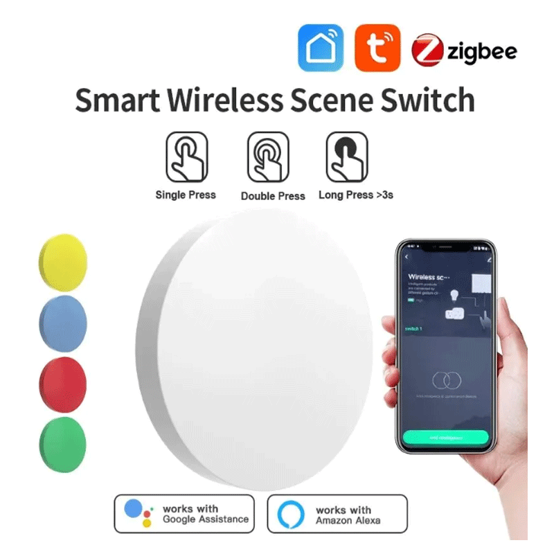 Tuya ZigBee Smart Wireless But - Smart Home Voice Control recension och pris