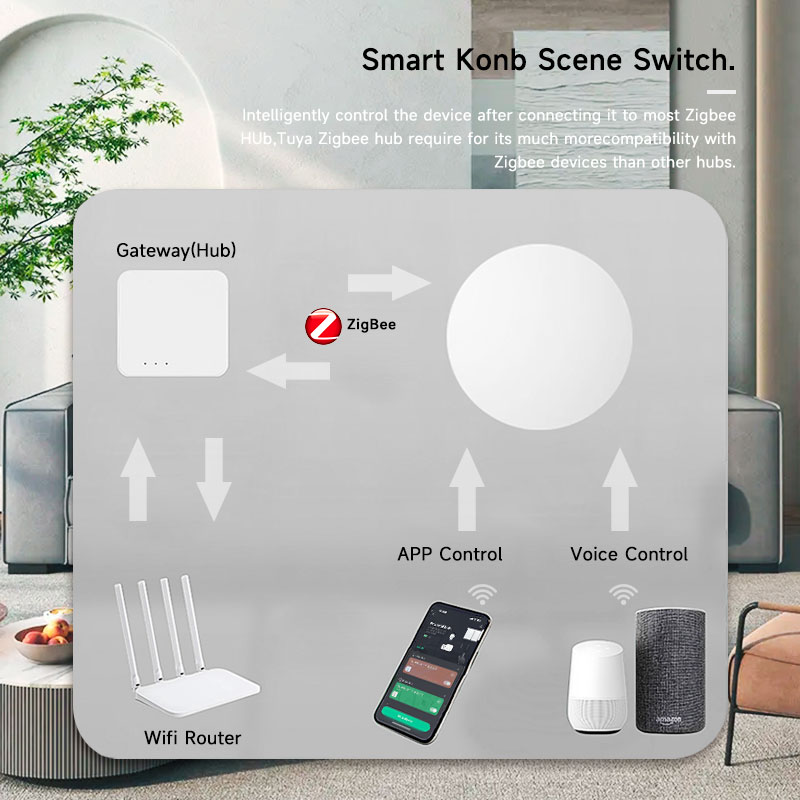 Tuya ZigBee Smart Wireless But - Smart Home Voice Control recension och pris