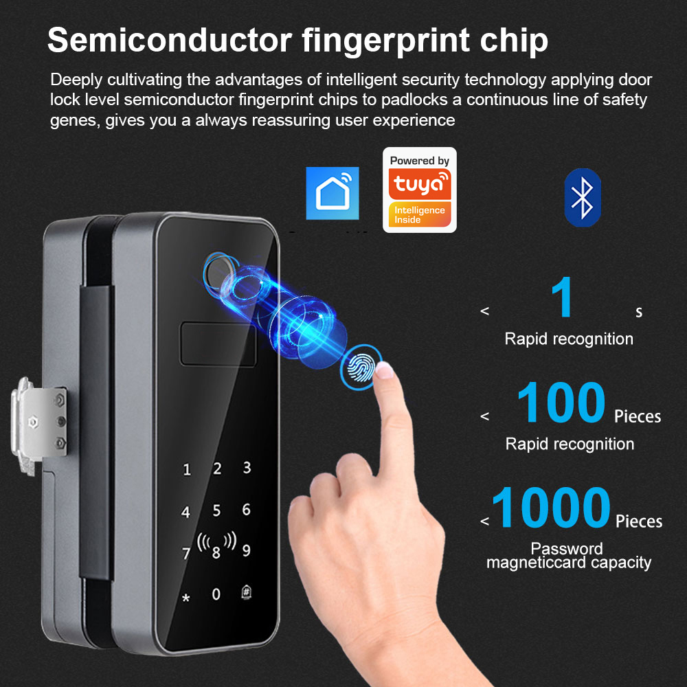 Intelligent Lock Glass Door Pa - Smart Home Lock recension och pris