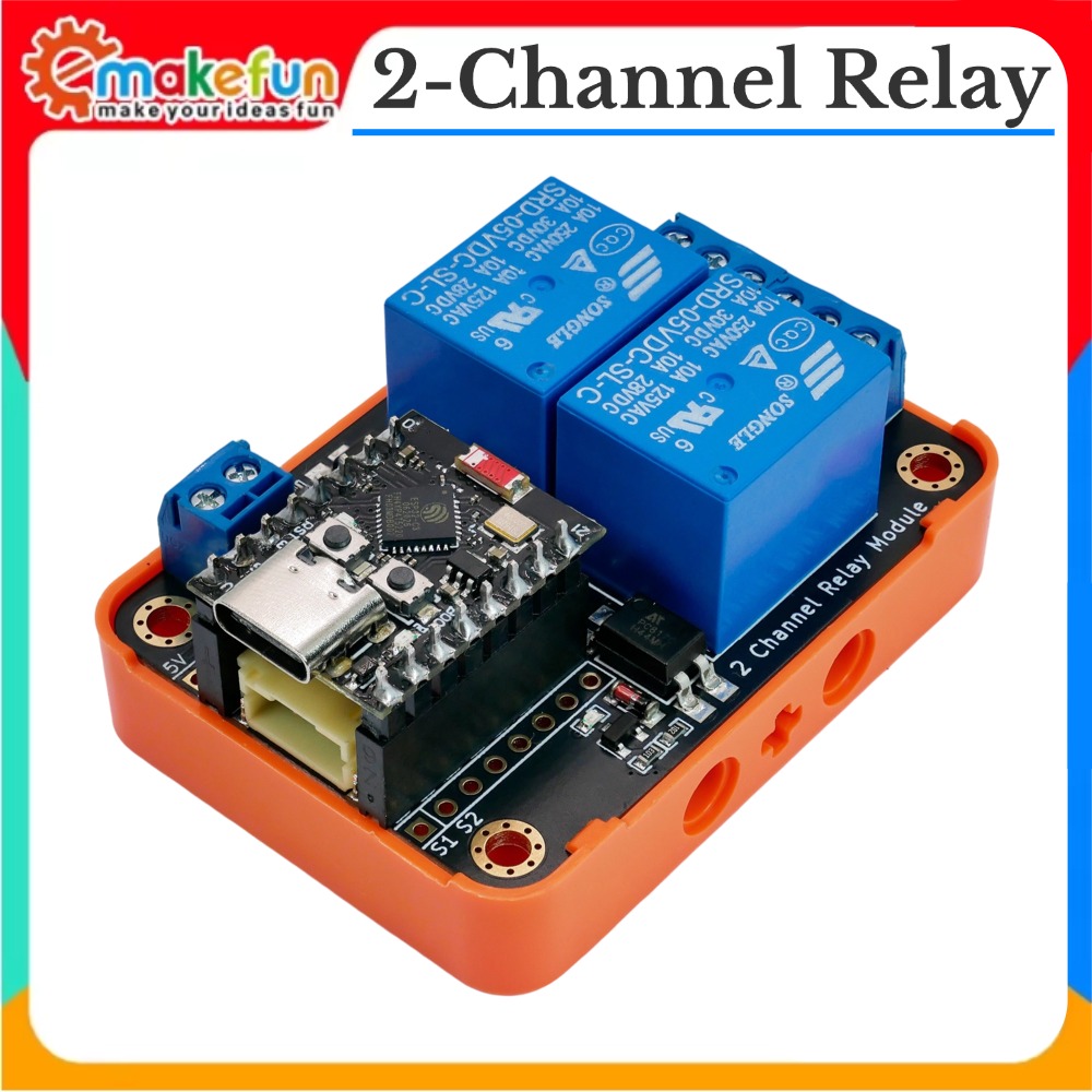 2CH Relay Module Input5V Activ - Smart Home Micro Bit recension och pris