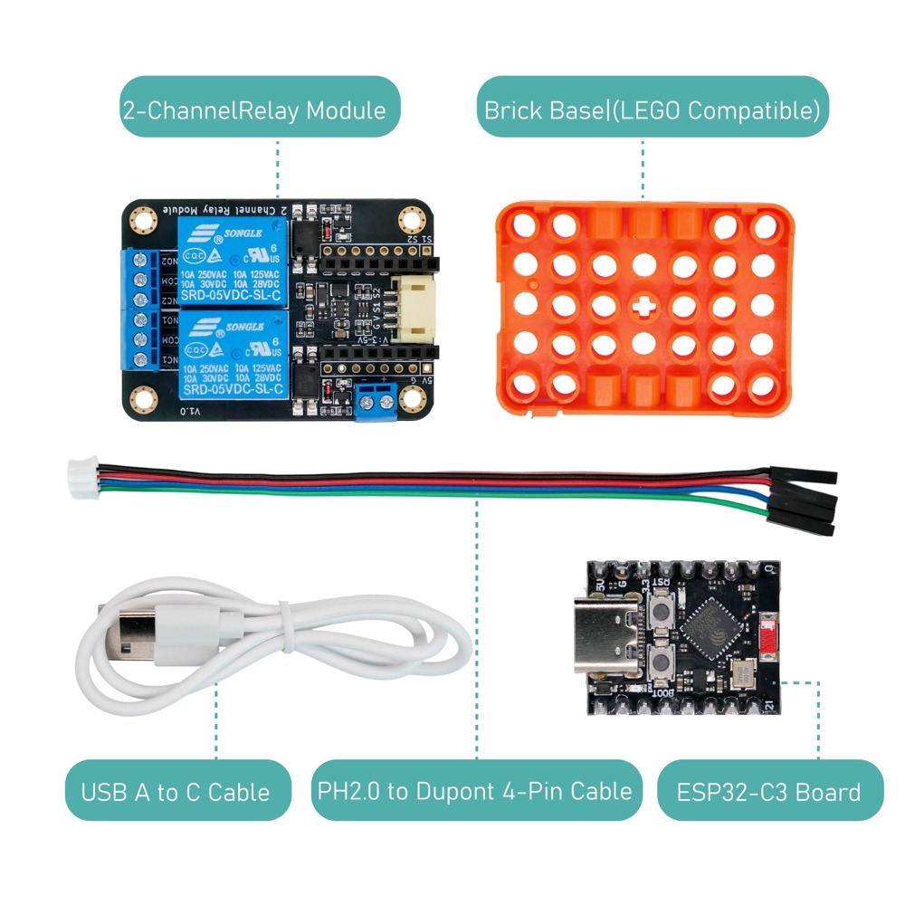 2CH Relay Module Input5V Activ - Smart Home Micro Bit recension och pris