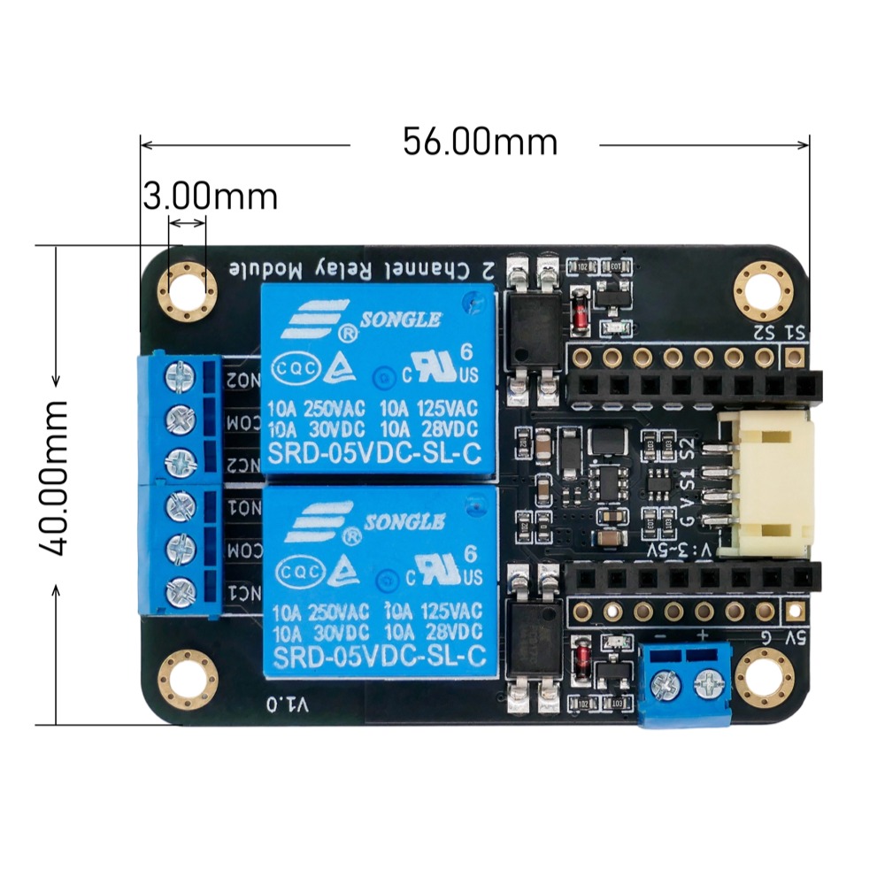 2CH Relay Module Input5V Activ - Smart Home Micro Bit recension och pris