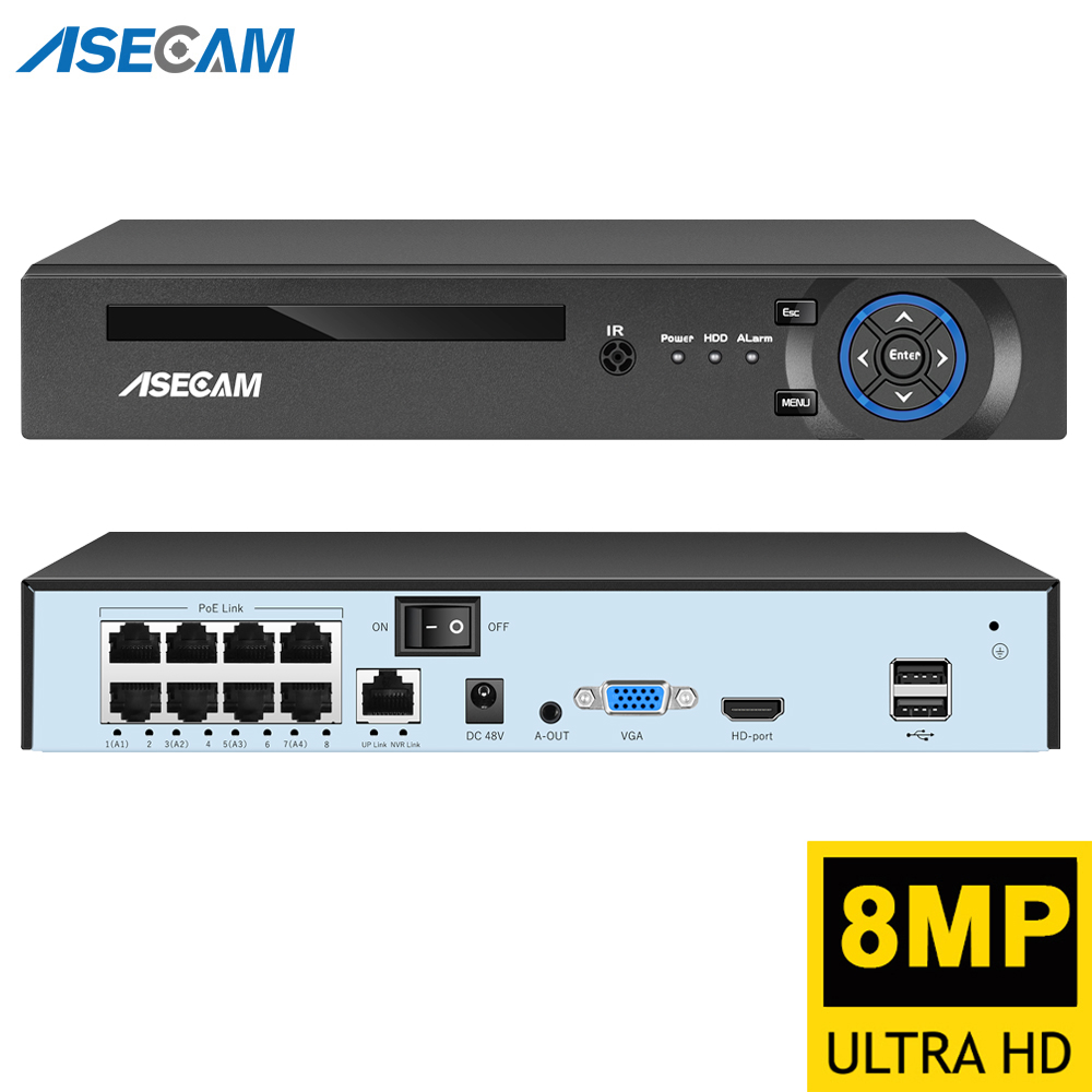 Super 8MP POE NVR Video Record - Security Ip Camera recension och pris
