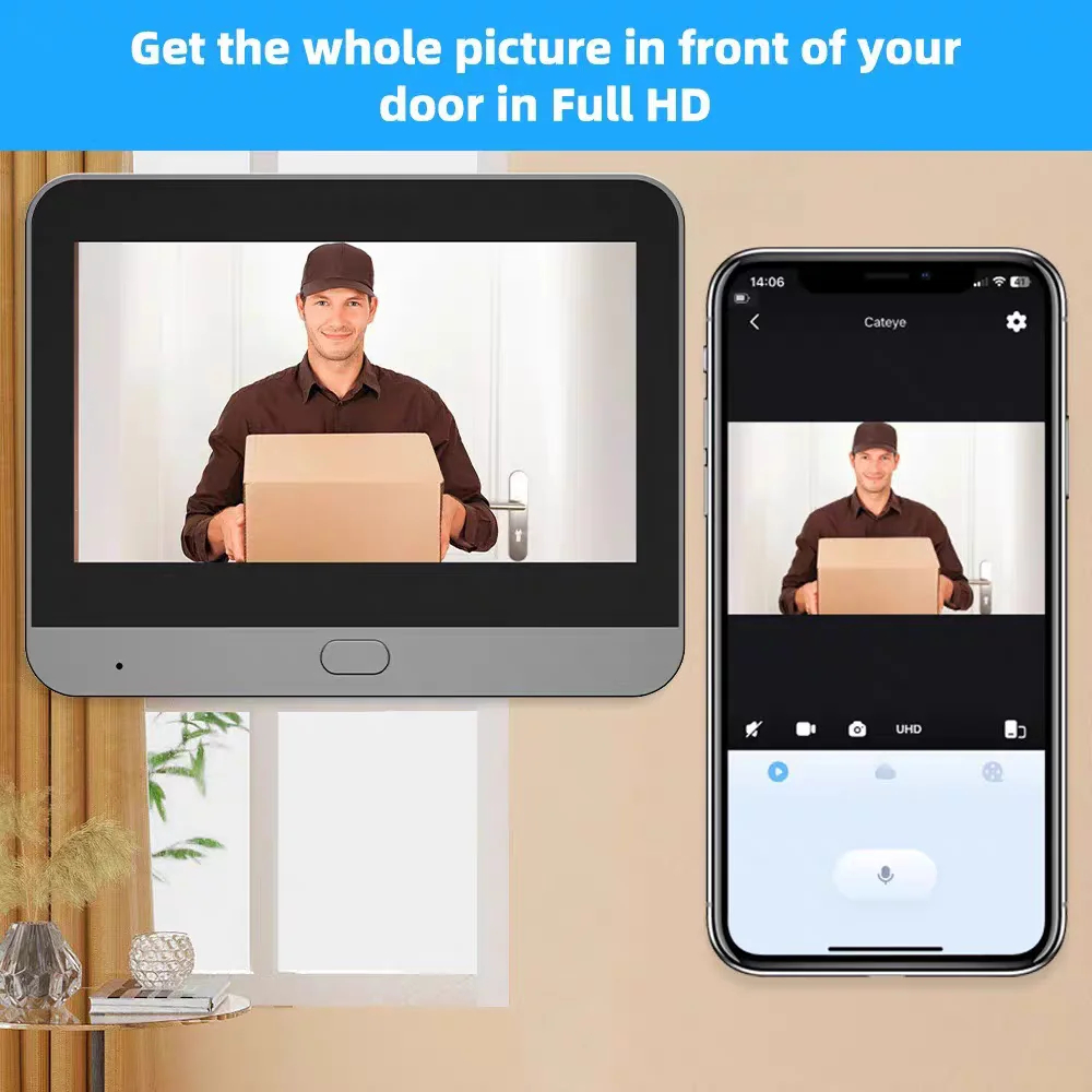 Tuya Smart 5MP Peephole Door C - Smart Home Video Doorphone Ezviz recension och pris