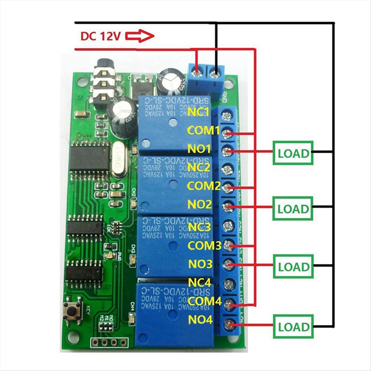 4 Channel Relay DTMF Tone Sign - Smart Home With Plc recension och pris