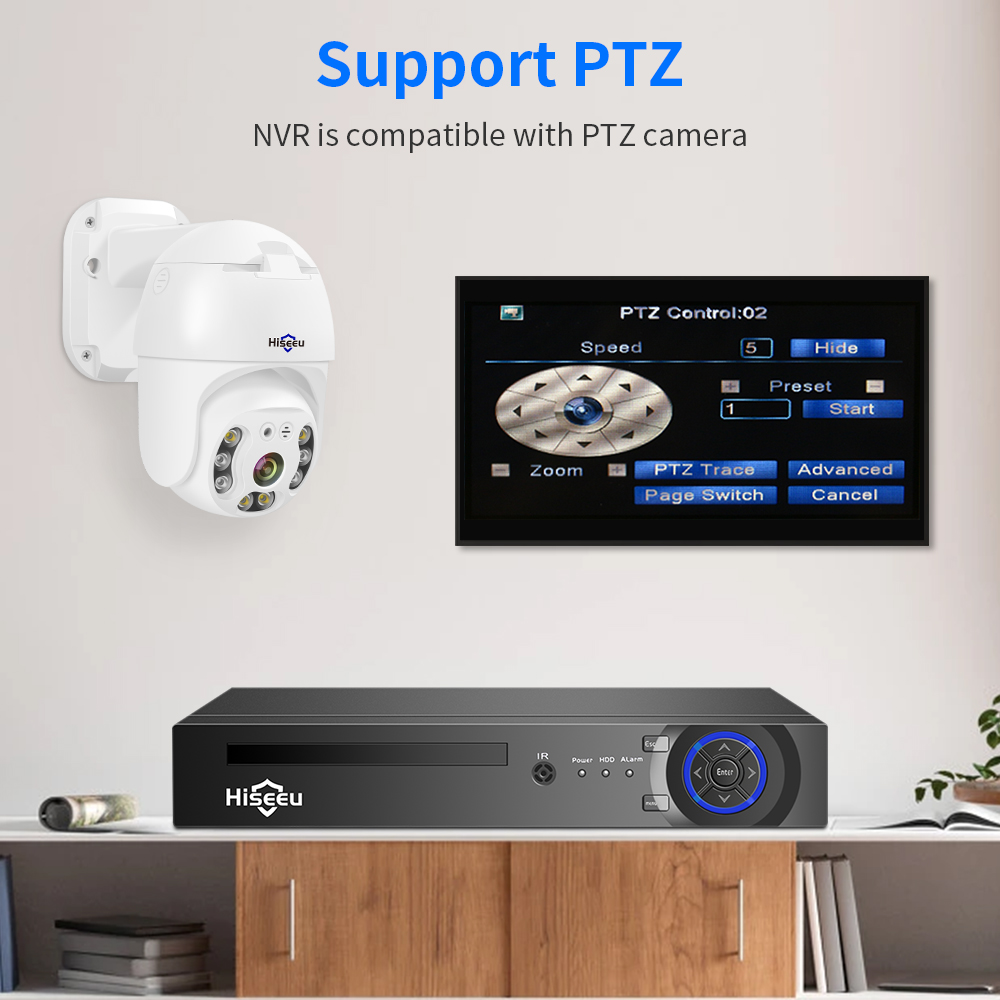 Hiseeu 4CH 10CH 16CH 4K 8MP 5M - Security Ip Camera recension och pris