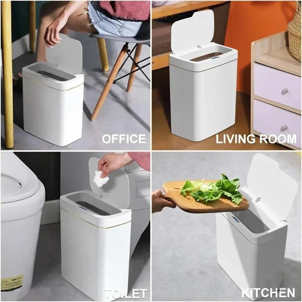 Automatic Sensor Trash Can 15L - Smart Home Junkie recension och pris