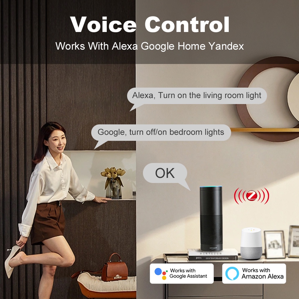 Smart Life ZigBee Push Button  - Smart Home Voice Control recension och pris