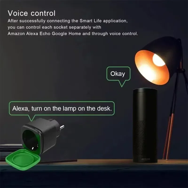 Tuya EU 16A WiFi Smart Waterpr - Smart Home Voice Control recension och pris