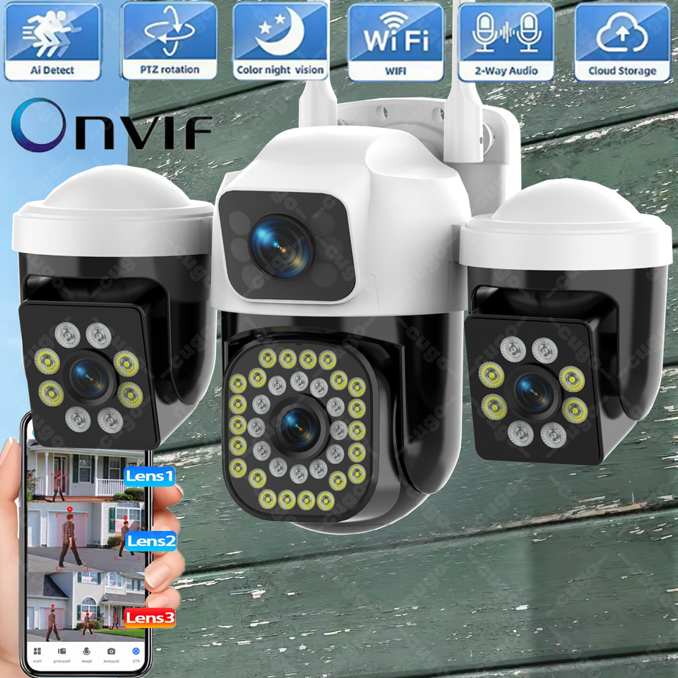 15MP Security Camera 3-HD Scre - Smart Home Kamera recension och pris