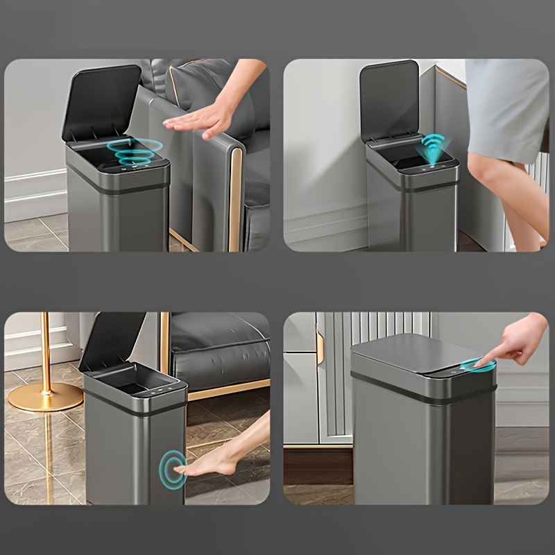 Black Touchless Smart Trash Ca - Smart Home Junkie recension och pris
