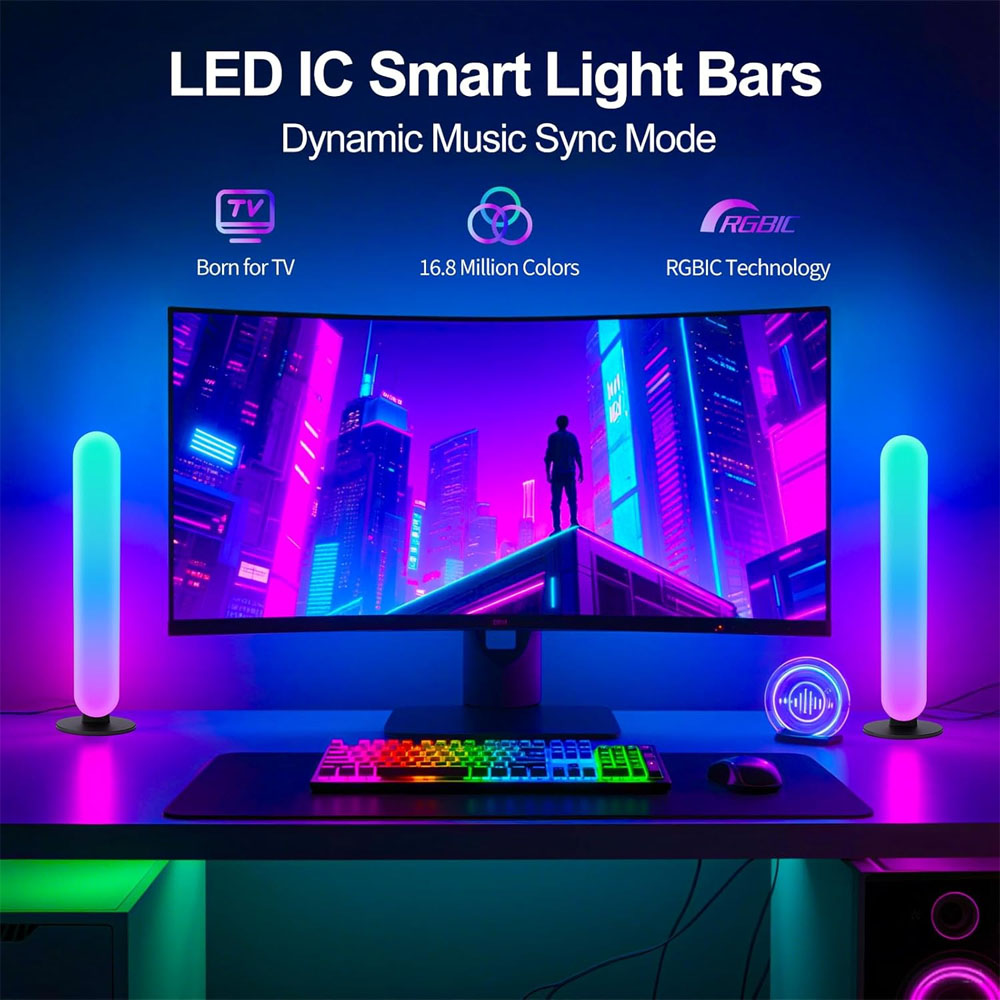 1/2/3Pcs Smart LED Light Bar,1 - Smart Home App recension och pris