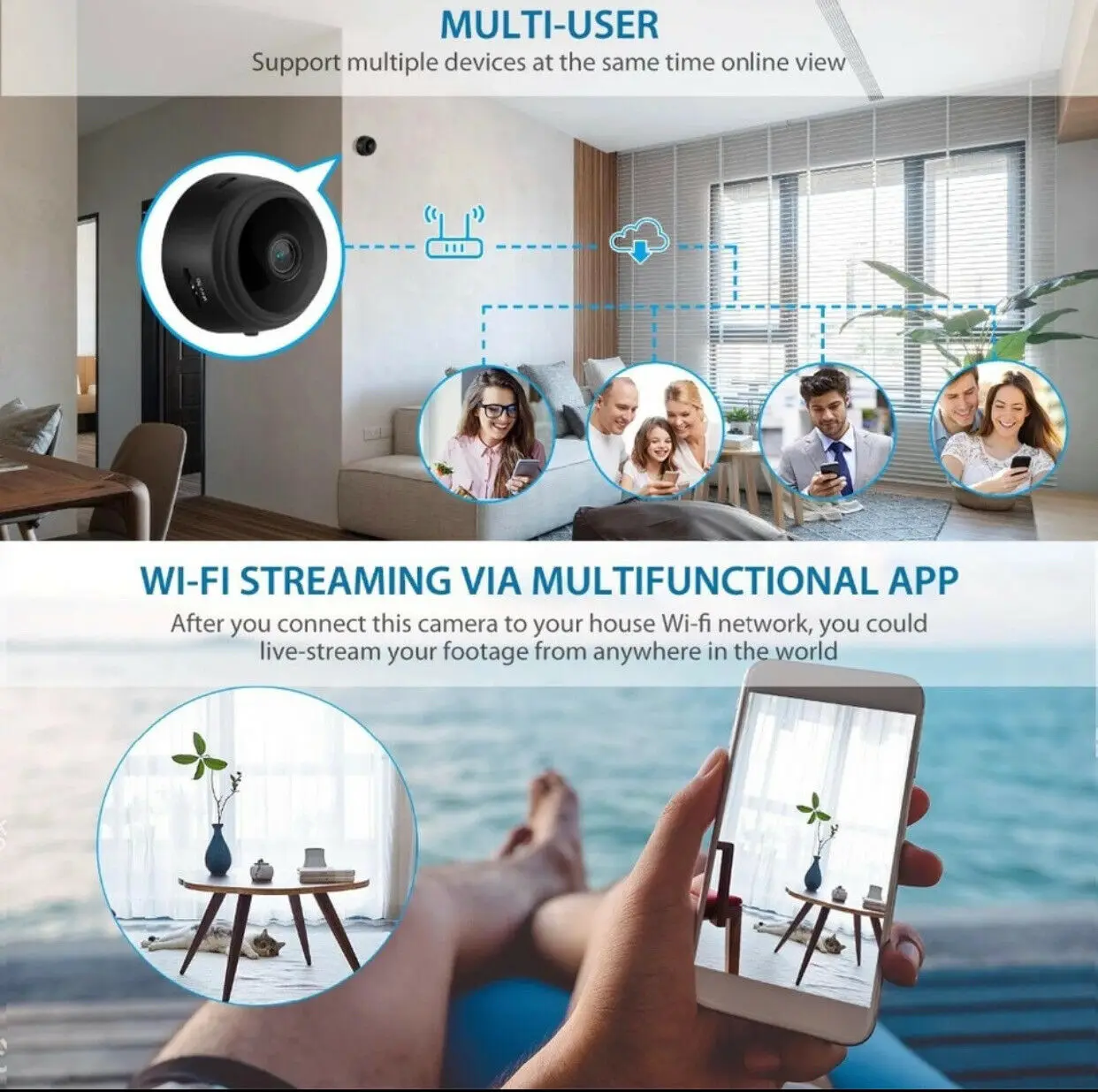 HD 1080P Mini Digital Wifi Cam - Smart Home Kamera recension och pris