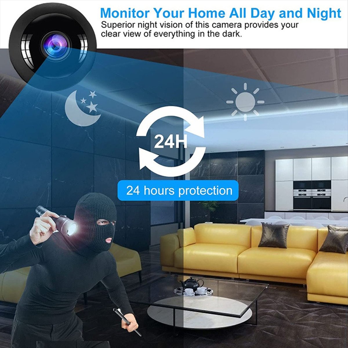 Stable- Fisheye HD Night Visio - Smart Home Kamera recension och pris