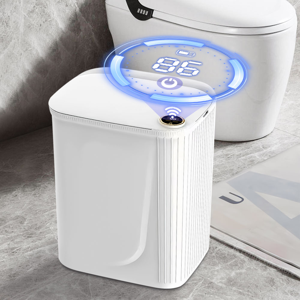 20L Smart Sensor Trash Can Wit - Smart Home Junkie recension och pris
