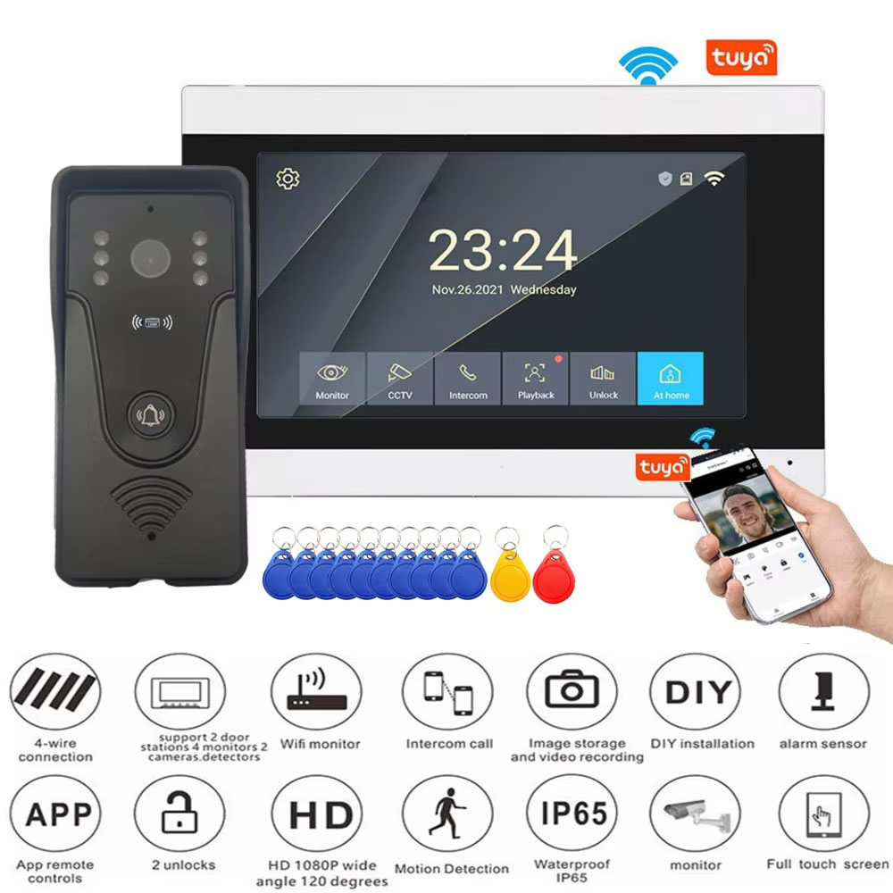 Tuya 1080P 7 Inch Color Touch  - Smart Home Video Doorphone Ezviz recension och pris