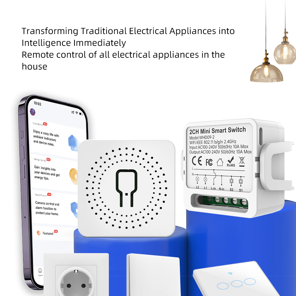 2 Way Tuya Smart Switch 2Gang  - Smart Home Voice Control recension och pris