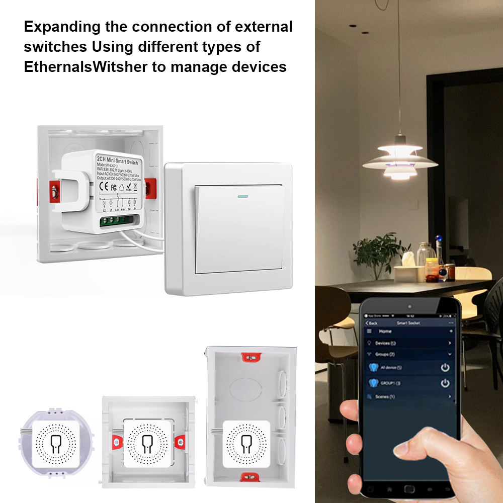 2 Way Tuya Smart Switch 2Gang  - Smart Home Voice Control recension och pris