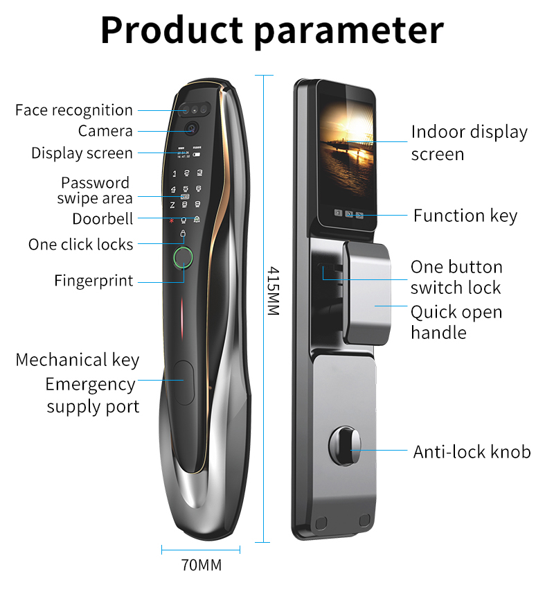 TYSH Tuya Security Fingerprint - Smart Home Lock recension och pris