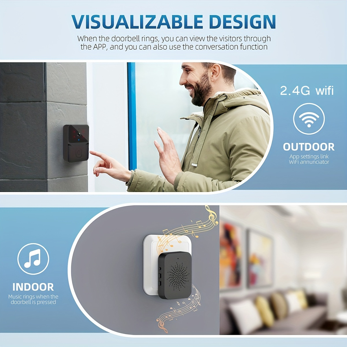 Tuya Wireless Smart Video Door - Smart Home Video Doorphone Ezviz recension och pris